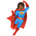 🦸🏾‍♀️ woman superhero: medium-dark skin tone display on Google